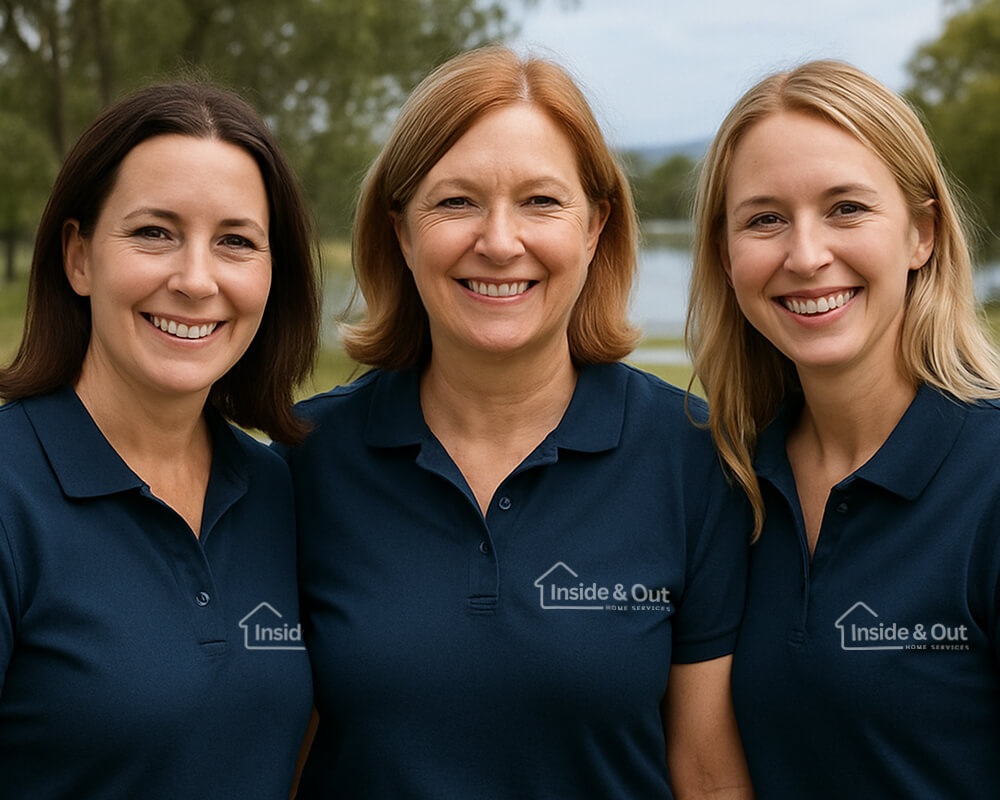 A friendly photo representing the family-owned nature of Inside & Out Home Services.